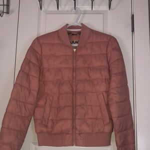Size S pink puff jacket from garage